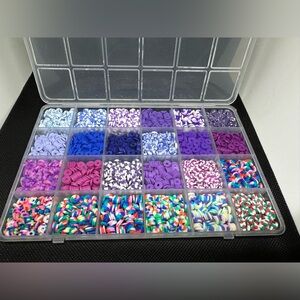 24 Grid Container of Clay Beads